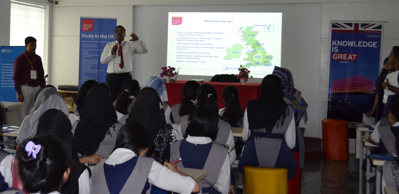 British Council Bangladesh organised school visit for University of South Wales 